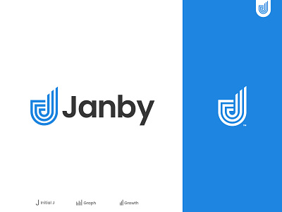 Janby ad campaign artificial intelligence automation brand brand design brand identity graph growth idenity letter j logo logo design logomark logotype machinelearning tech logo