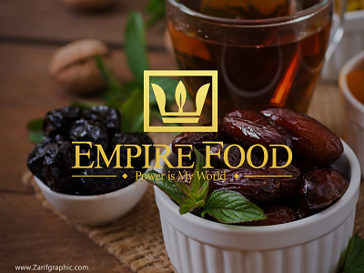 Empire Food Logo Design design illustration logo logo design logo design branding saffron switzerland