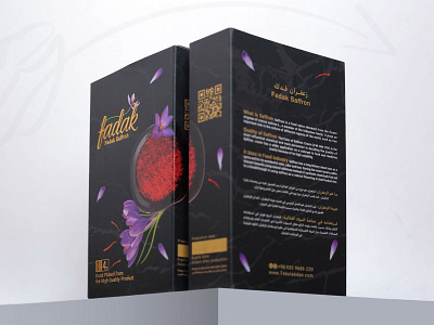 FADAK- Saffron Manufacture Box Packaging Design