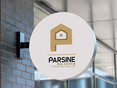 Parsine REAL ESTATE logo design branding logo logo design real estate real estate logo