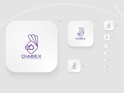 DIABEX Real Time Glucose Monitor Logo Design