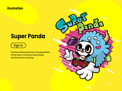 Super panda .2 illustration