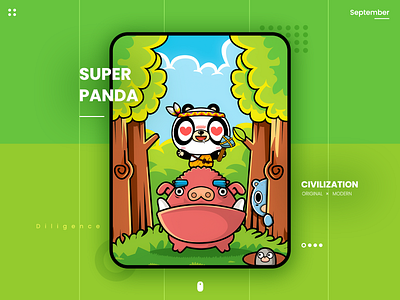 Super Panda illustration