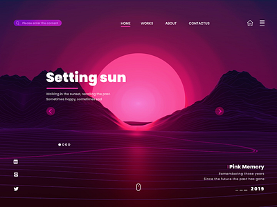 Setting sun design web webdesign