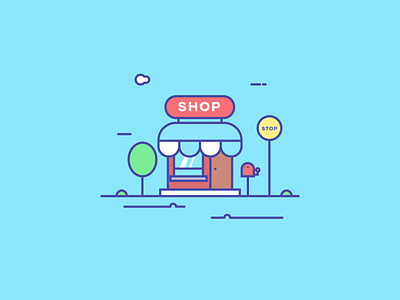 shop illustration