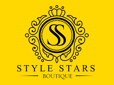 Style stars logo fashion elegance lettermark