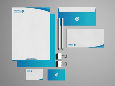 Unions Investment Stationery design