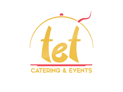 Tet Catering Logo cooking event planning food logo minimalist restaurant