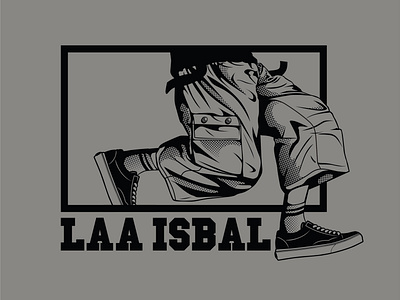 Laa Isbal clothing design illustrations logo tshirtdesign vector vector art vector illustration