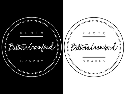 Logo Design Black and White logo photography