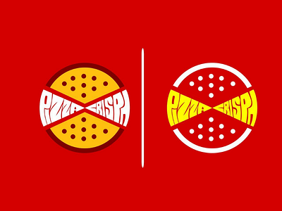 Pizza crispy brand design foods logo pizza