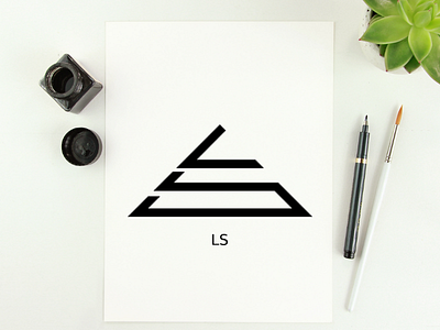 Logo LS branding design letter logo ls