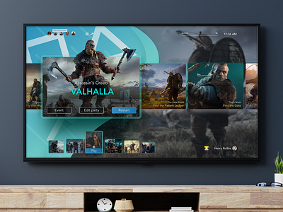 PlayStation 5 UI concept brand concept dashboard design games interface leaked online playstation playstation 5 playstation5 product design ps 5 sony ui ui ux upcoming user experience user interface ux