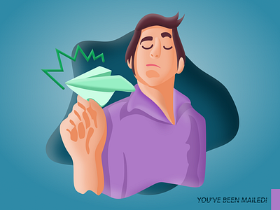 You've been mailed! check out design figma illustration imbox mails reminder ui ux