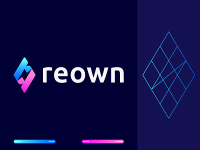 reown bolt branding illustrator logo logo design logodesign mark r r logo ui uiux vector