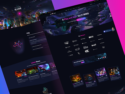 Space Misfits - Landing page landing page nft ui uiux ux web design