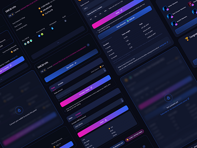 Staking DApp design components by Giorgi Labadze on Dribbble