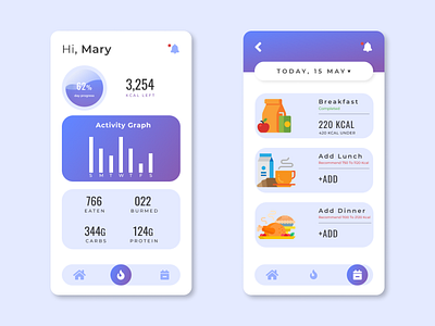 Fitness App app design minimal ui ux