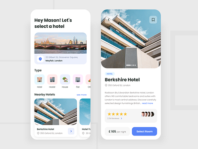 Hotel Booking App book design illustration minimal ui