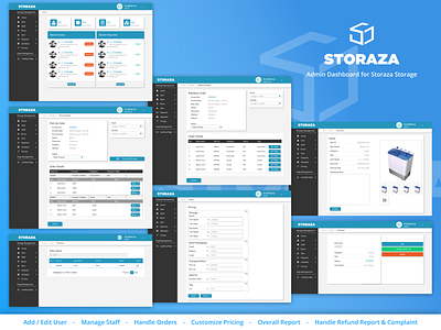 Storaza Admin Page admin panel dashboad setting website