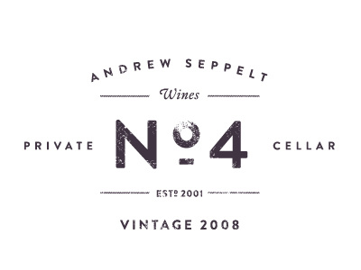No. 4 branding design logo wine