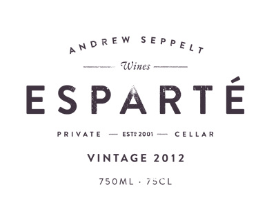 Esparté branding design logo wine