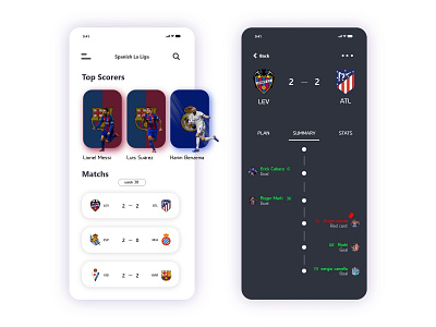 Football App UI adobe xd app design figma mobile sketch ui ux