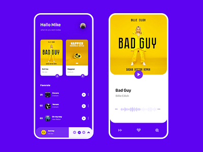 Music App Design