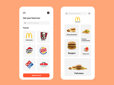 Food Delivery app adobe xd app application clean concept creative design figma food mobile modern sketch ui user experience user interface ux