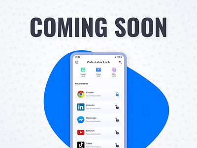 Calculator lock App calculator calculator lock coming soon project hidex ui