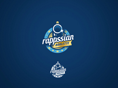 Rappsian Roulette barrel canon logo russian roulette