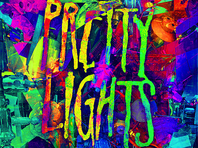 Pretty Lights Poster electronic gig poster music poster pretty lights spaceship spec