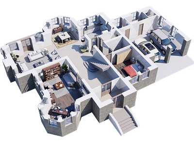 3D floor Plan 3dsmax autocad design lumion modeling renders walkthrough