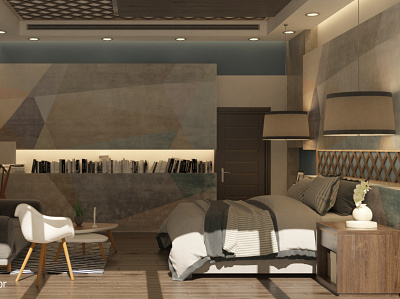 Interior Design 3D scene of a bed room, Abu Dhabi, UAE 3dsmax architect architecture architecture design autocad design lumion modeling renders walkthrough