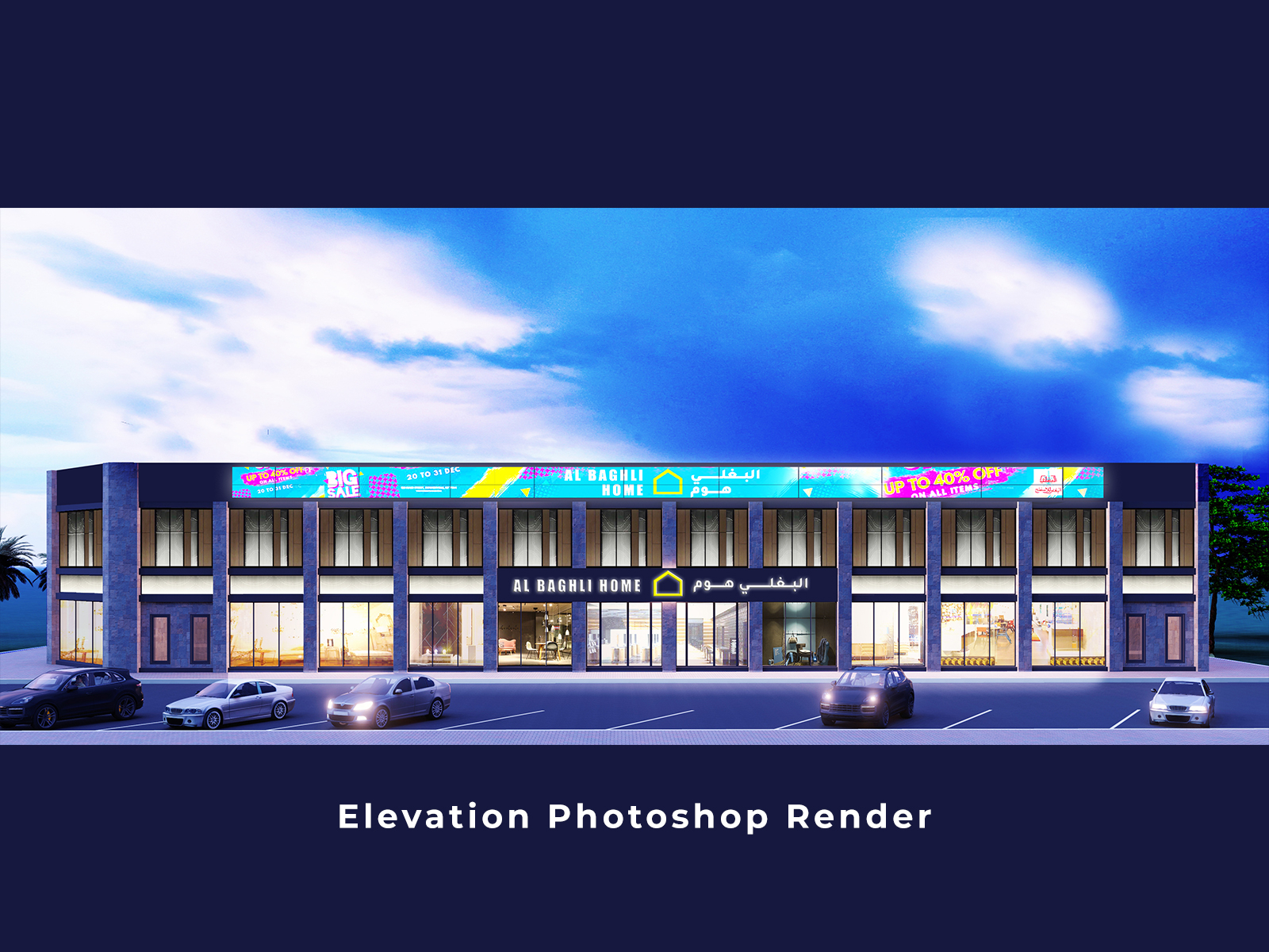 photoshop elevation renders