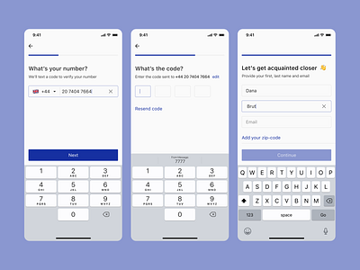 Sign in flow application authorization button clean ui code design figma flow inactive ios login message minimal minimalistic mobile app phone number sign in sign up ui ux