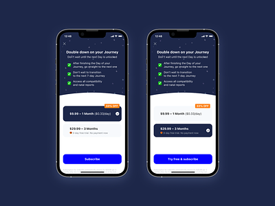 Paywall – Premium Subscription app clean design graphic ios minimal minimalistic mobile mobile design payment paywall plan premium pricing product design subscription ui upgrade ux