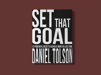 Book cover of "Set that Goal" book book cover book cover design books brand design design minimal print design typography vector