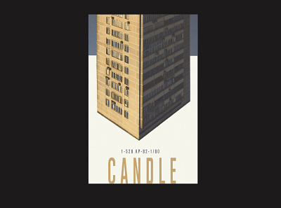 Poster "Candle" abstract design minimal poster poster a day poster art poster design posters print design typography vector