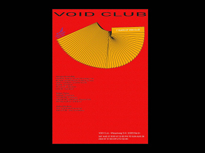 Poster for Void club based in Berlin brutalism brutalist design minimal neu swiss night club poster print design typography