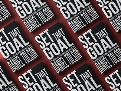 Book cover of "Set that Goal" book book art book cover book cover design books design minimal print design typography vector