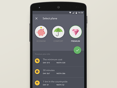 Taxi Plans Freebie .psd android app freebie listview material design plans psd taxi ui ux