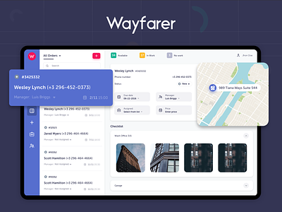 Wayfarer - Admin Panel admin dashboard menu new order side bar ui ux web web design