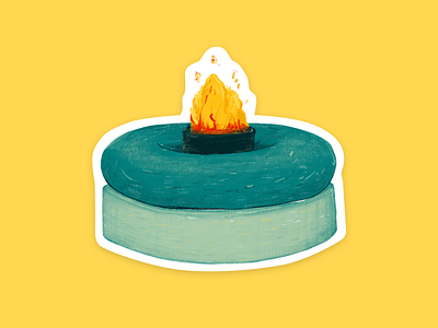 The Eternal Flame Sarajevo bosnia brush herzegovina illustration procreate procreate app sarajevo sticker