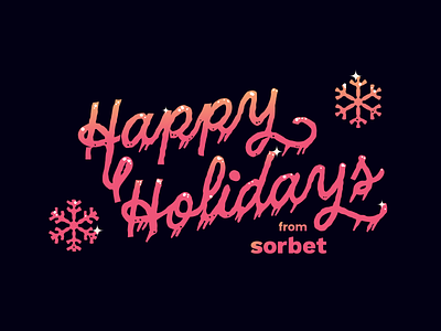 Happy Holidays branding design flat illustration illustrator logo minimalism vector