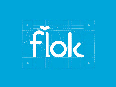 flok Logo flat logo minimalism rewards