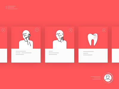 Medical App app minimalism medical pain person tooth toothache
