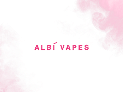 AlbiVapes Logo feminine logo minimalism smoke vape vapor vaporizer