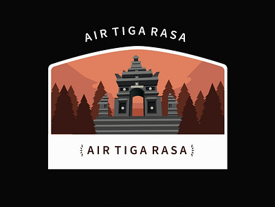 Air Tiga Rasa,Kudus,Indonesia adobeillustrator art branding castle design flat icon illustration illustrator vector