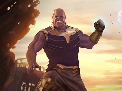 Thanos Ultimate avenger design graphic design illustration thanos vector